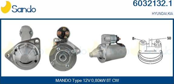 Sando 6032132.1 - Starter autospares.lv