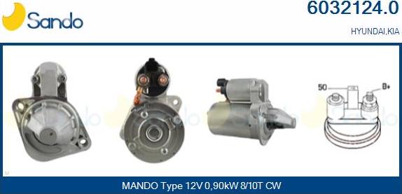 Sando 6032124.0 - Starter autospares.lv