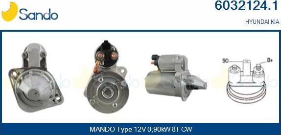 Sando 6032124.1 - Starter autospares.lv