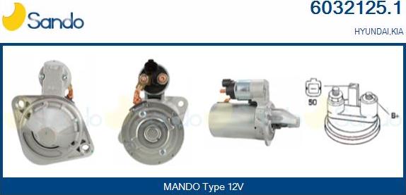 Sando 6032125.1 - Starter autospares.lv