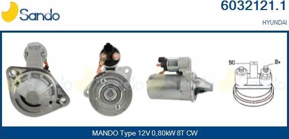 Sando 6032121.1 - Starter autospares.lv