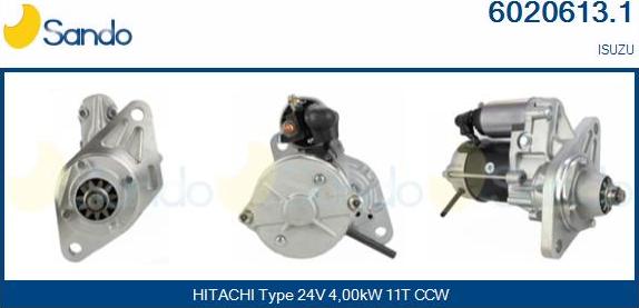 Sando 6020613.1 - Starter autospares.lv