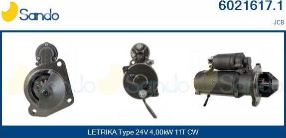 Sando 6021617.1 - Starter autospares.lv