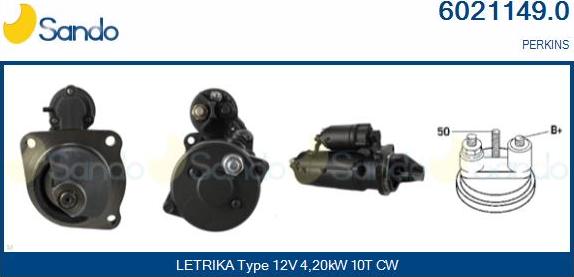 Sando 6021149.0 - Starter autospares.lv