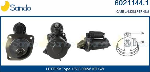 Sando 6021144.1 - Starter autospares.lv