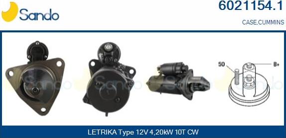 Sando 6021154.1 - Starter autospares.lv