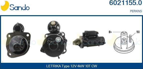 Sando 6021155.0 - Starter autospares.lv