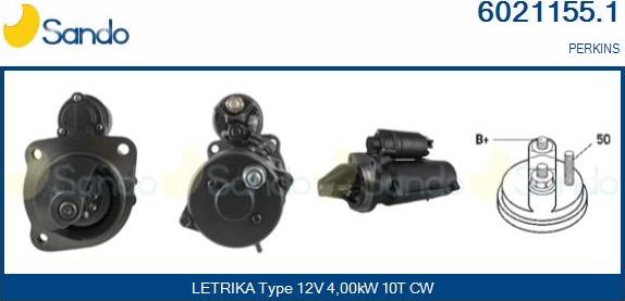 Sando 6021155.1 - Starter autospares.lv