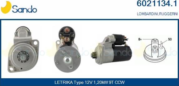 Sando 6021134.1 - Starter autospares.lv