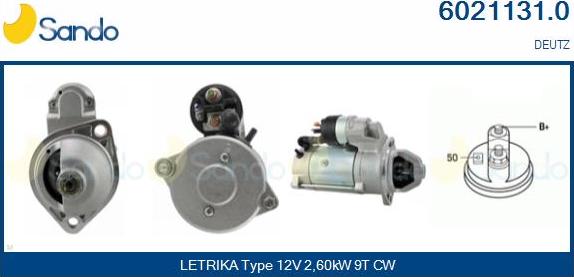 Sando 6021131.0 - Starter autospares.lv