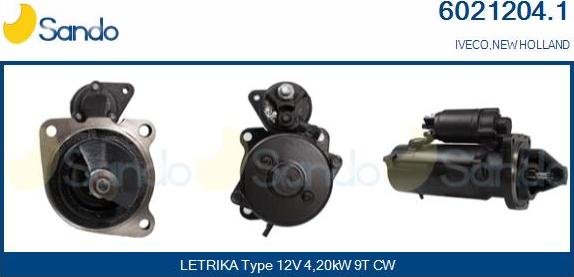 Sando 6021204.1 - Starter autospares.lv