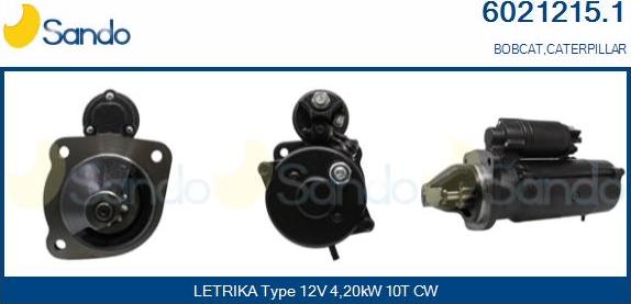 Sando 6021215.1 - Starter autospares.lv