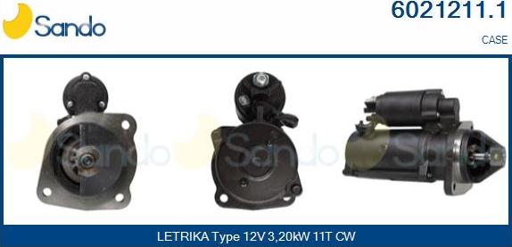 Sando 6021211.1 - Starter autospares.lv