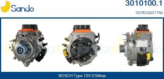 Sando 3010100.1 - Alternator, starter autospares.lv