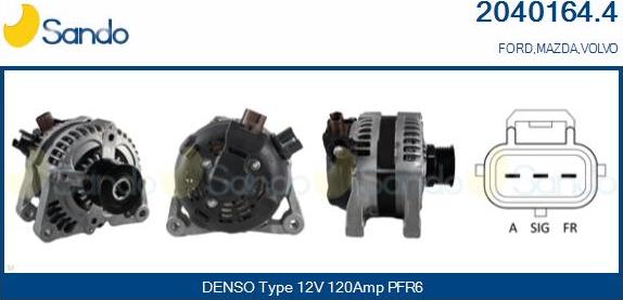 Sando 2040164.4 - Alternator autospares.lv