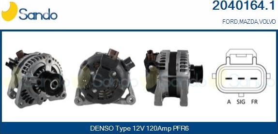 Sando 2040164.1 - Alternator autospares.lv