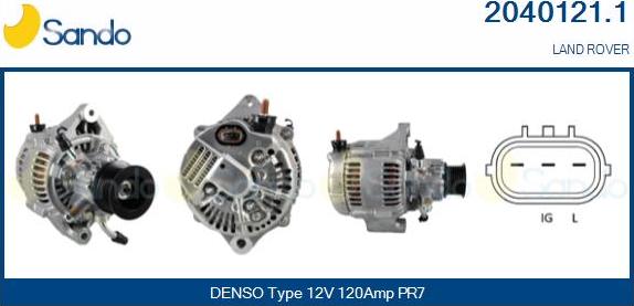 Sando 2040121.1 - Alternator autospares.lv