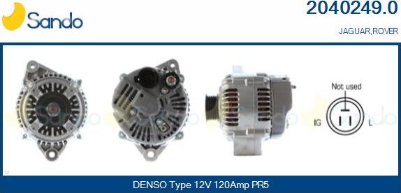 Sando 2040249.0 - Alternator autospares.lv