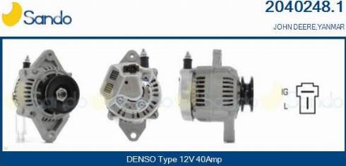 Sando 2040248.1 - Alternator autospares.lv