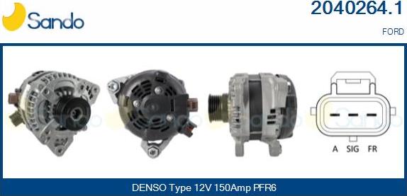 Sando 2040264.1 - Alternator autospares.lv