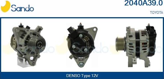 Sando 2040A39.0 - Alternator autospares.lv