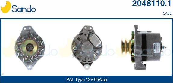 Sando 2048110.1 - Alternator autospares.lv