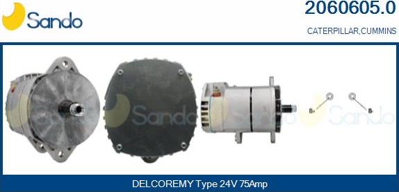 Sando 2060605.0 - Alternator autospares.lv