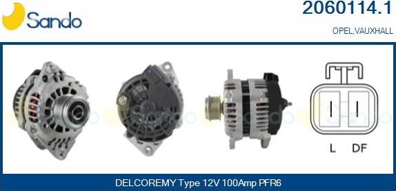 Sando 2060114.1 - Alternator autospares.lv