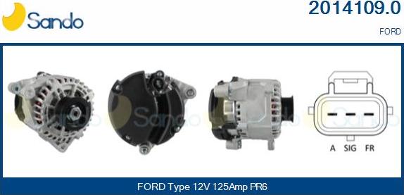 Sando 2014109.0 - Alternator autospares.lv