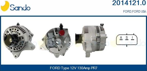 Sando 2014121.0 - Alternator autospares.lv