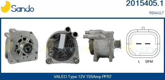 Sando 2015405.1 - Alternator autospares.lv