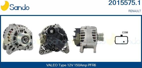 Sando 2015575.1 - Alternator autospares.lv