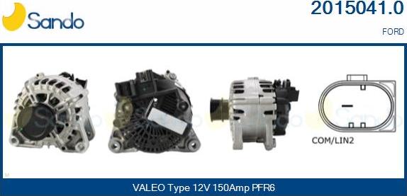 Sando 2015041.0 - Alternator autospares.lv