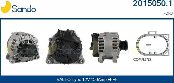 Sando 2015050.1 - Alternator autospares.lv