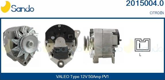 Sando 2015004.0 - Alternator autospares.lv