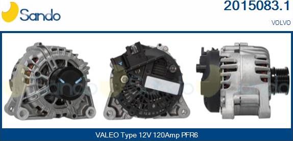 Sando 2015083.1 - Alternator autospares.lv