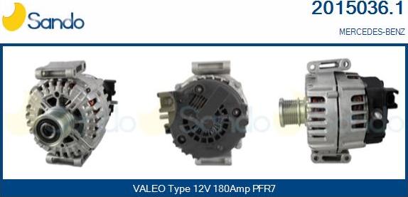 Sando 2015036.1 - Alternator autospares.lv