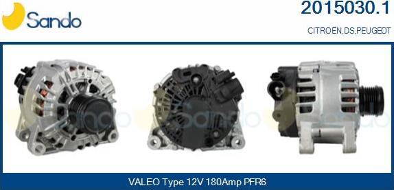 Sando 2015030.1 - Alternator autospares.lv