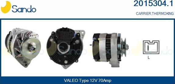 Sando 2015304.1 - Alternator autospares.lv