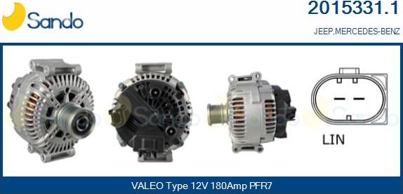 Sando 2015331.1 - Alternator autospares.lv