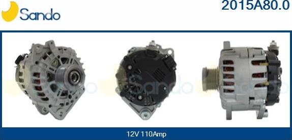 Sando 2015A80.0 - Alternator autospares.lv