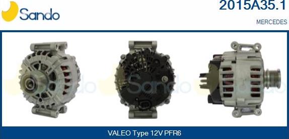 Sando 2015A35.1 - Alternator autospares.lv