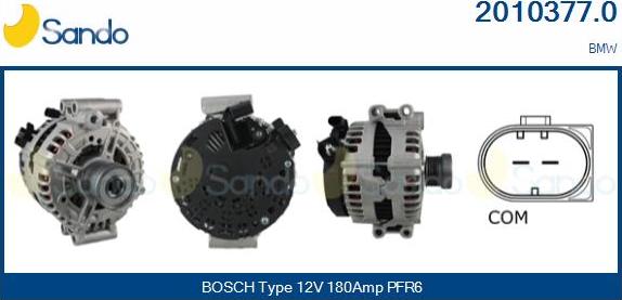Sando 2010377.0 - Alternator autospares.lv