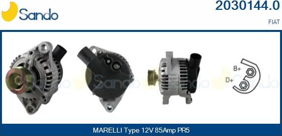 Sando 2030144.0 - Alternator autospares.lv