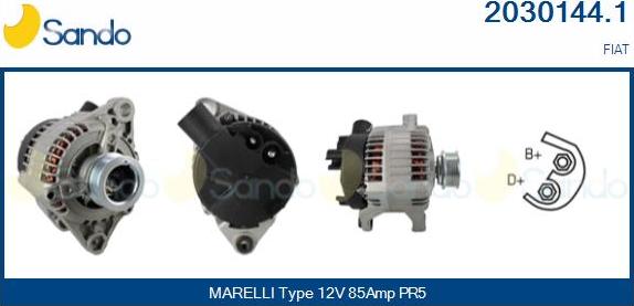 Sando 2030144.1 - Alternator autospares.lv