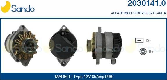 Sando 2030141.0 - Alternator autospares.lv