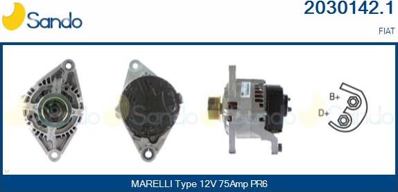 Sando 2030142.1 - Alternator autospares.lv