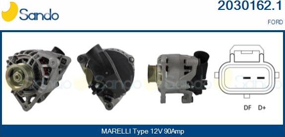 Sando 2030162.1 - Alternator autospares.lv