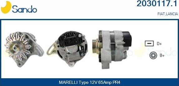 Sando 2030117.1 - Alternator autospares.lv