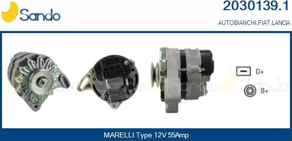 Sando 2030139.1 - Alternator autospares.lv